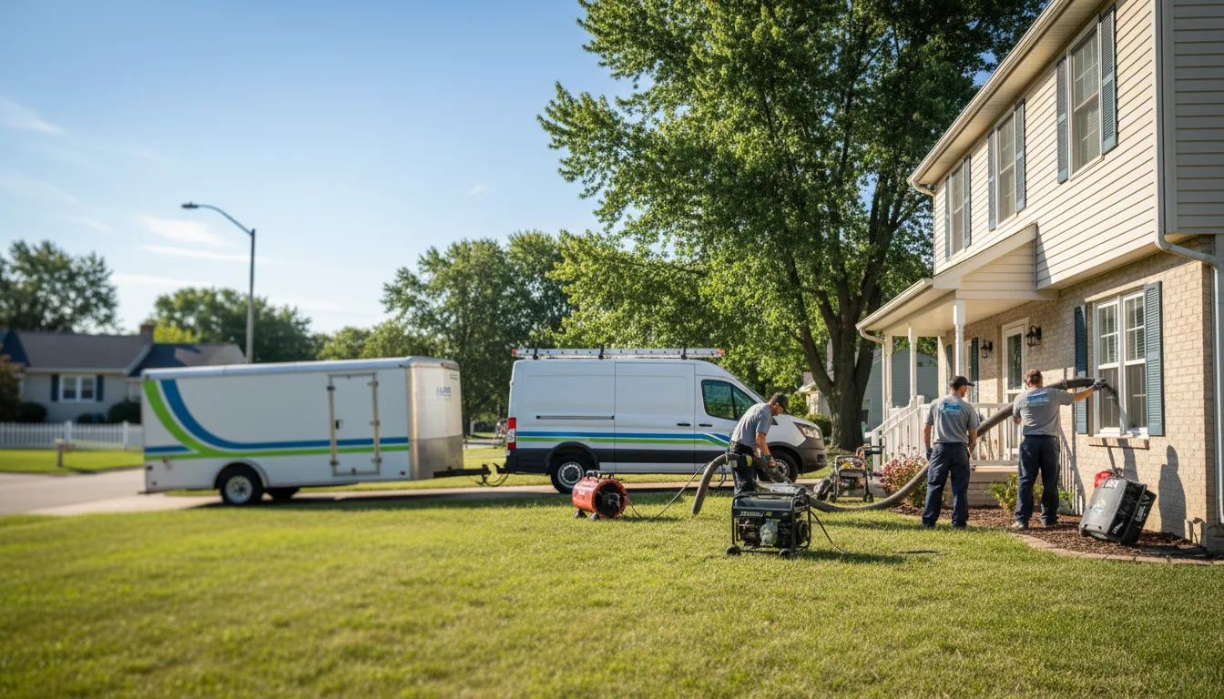 Flooded Basement Restoration And Cleanup With Repair in East Leroy, MI near me